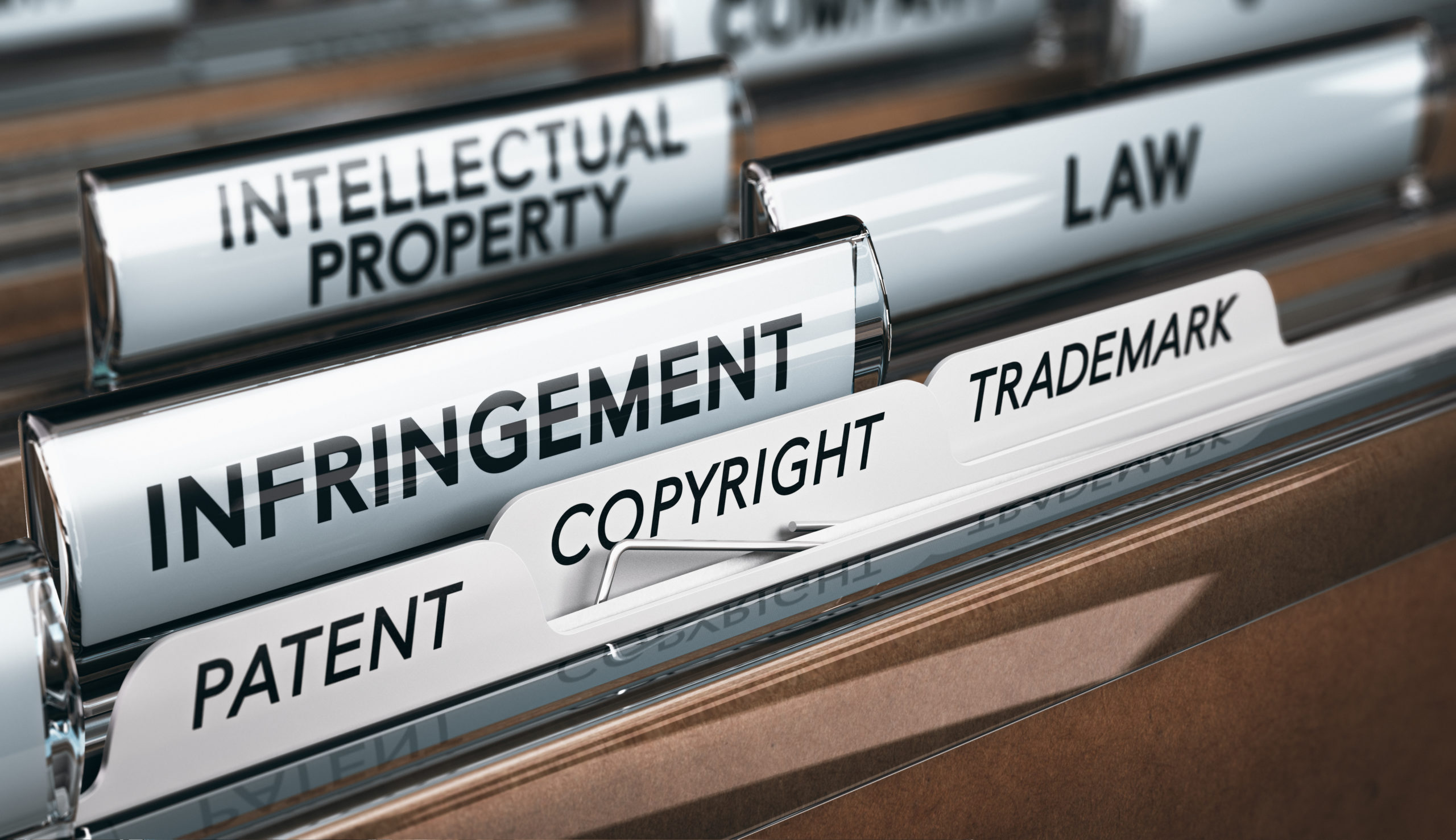 intellectual property attorneys files with different names on them