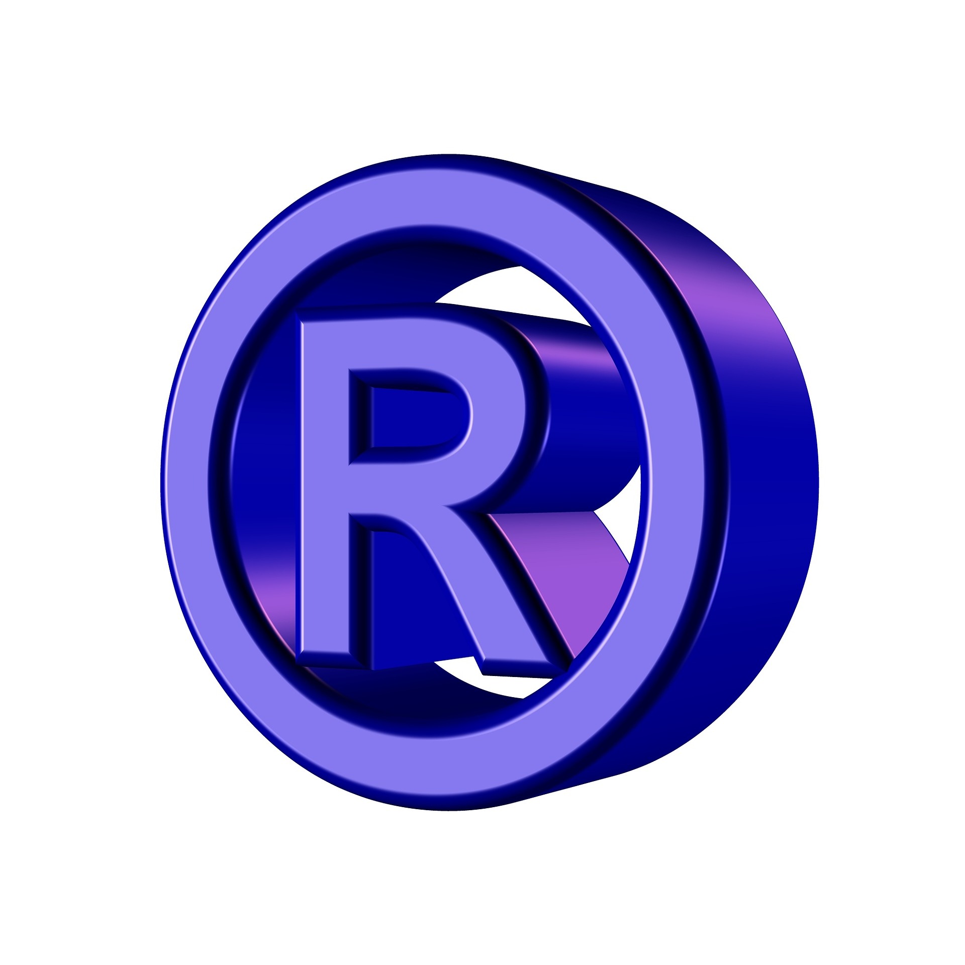 A purple "registered trademark" symbol